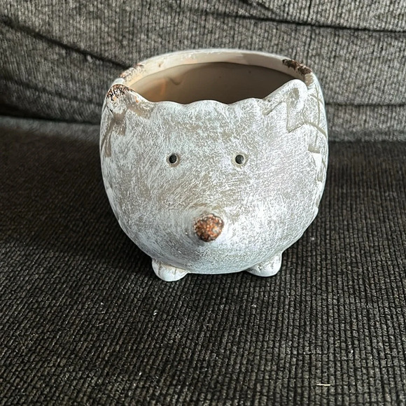 Hedgehog Indoor Ceramic Planter Pot - Picture 3 of 9